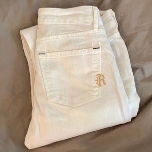 Rich and skinny white jeans
